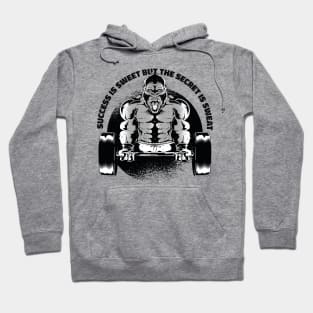 Muscle Gorilla train hard for gains Hoodie